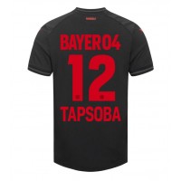 Bayer Leverkusen Edmond Tapsoba #12 Hemmatröja 2023-24 Korta ärmar